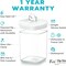 Flip Tite Food Storage Container 5” LARGE Air Tight Lid Easy Lock Top Plastic Canister Jar for Kitchen Pantry Organization Sugar Flour Rice Oat Protein Baking Powder Pet Treat Organizer (1.8qt)